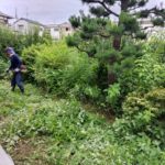 空き家の草刈り　宇治市
